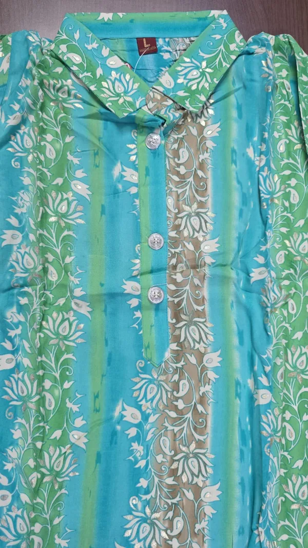 Turquoise_Floral_Print_Co-ord_set_for_Women_&_Girls