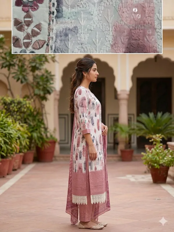 Multicolor_Embroidered_Kurta_Pnat_Dupatta_Set_For_Women_&_Girls