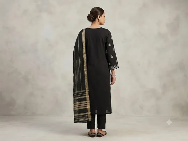 Black_Kurta_Pant_Dupatta_Set_for_Women_&_Girls