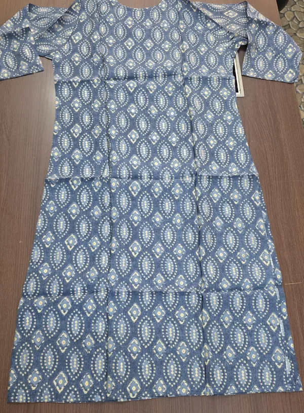 Blue_Printed_Straight_Kurti_Salwar_set_for_Women_&_Girls