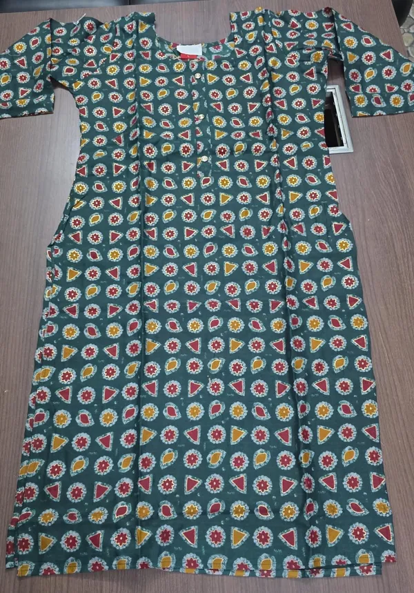 Green_Printed_Straight_Kurta_Pant_set_for_Women_&_Girls