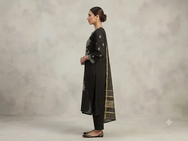 Black_Kurta_Pant_Dupatta_Set_for_Women_&_Girls