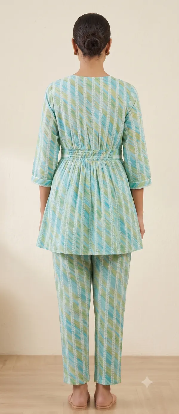 Blue_And_Green_Printed_Co-Ord_Set_For_Women
