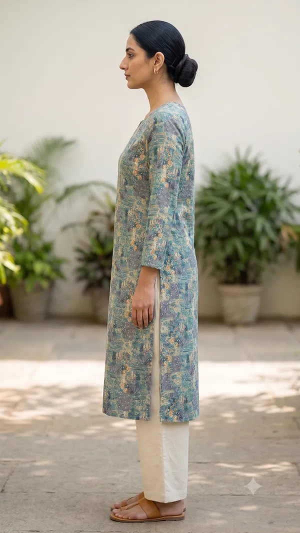Multicolor_Printed_Straight_Kurta_For_Women_&_Girls