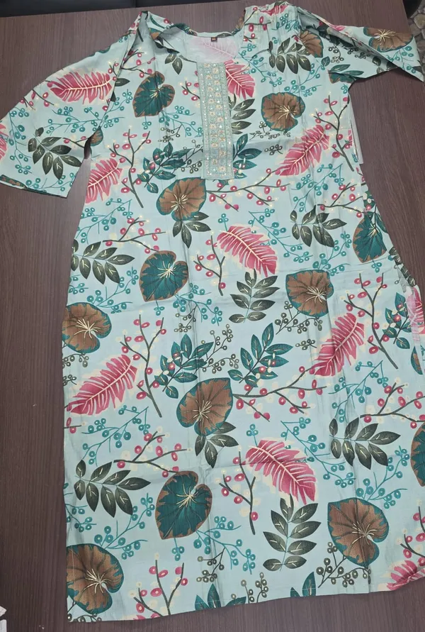 Mint_Floral_Print_Straight_Kurta_Pant_Dupatta_Set_for_Women_&_Girls