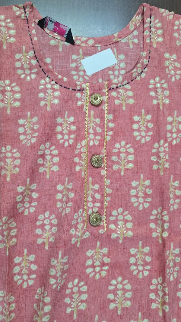 Pink_Floral_Print_Straight_Kurta_Pant_set_for_Women_&_Girls