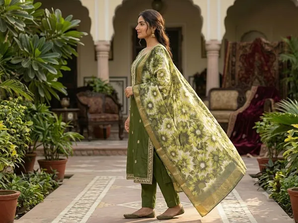 Olive_Green_Embroidered_Kurta_Pant_Dupatta_Set_for_Women_&_Girls