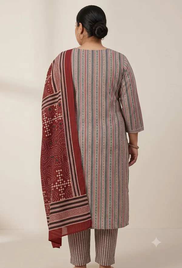 Multicolor_Printed_Embroidered_Straight_Pant_Dupatta_Set_For_Women_&_Girls