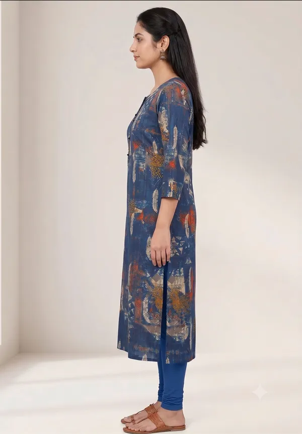 Blue_Printed_Straight_Kurta_For_Women_&_Girls