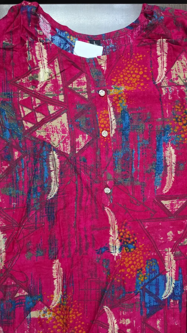Magenta_Printed_Kurti_for_Women_&_Girls