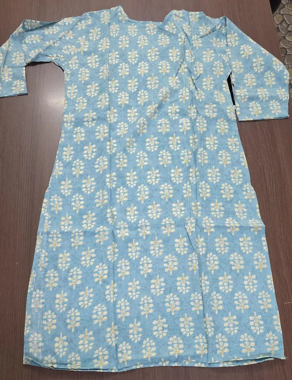 Blue_Floral_Print_Straight_Kurta_Pant_set_for_Women