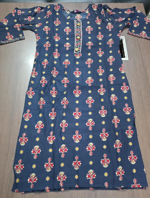 Navy_Blue_Printed_Straight_Kurta_Pant_set_for_Women_&_Girls