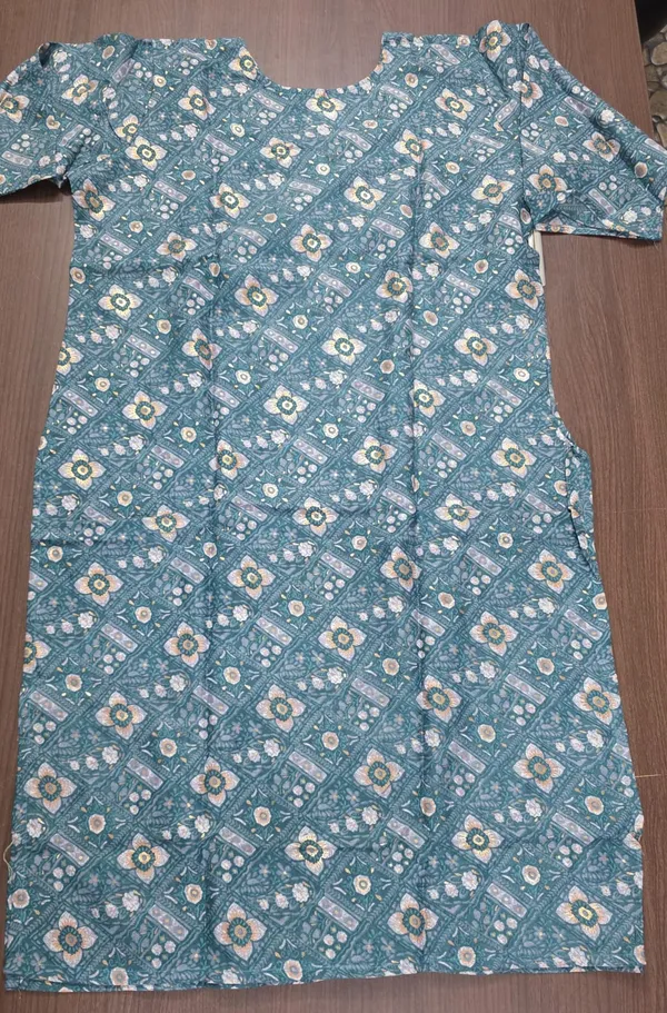 Teal_Printed_Kurta_Pant_Set_for_Women