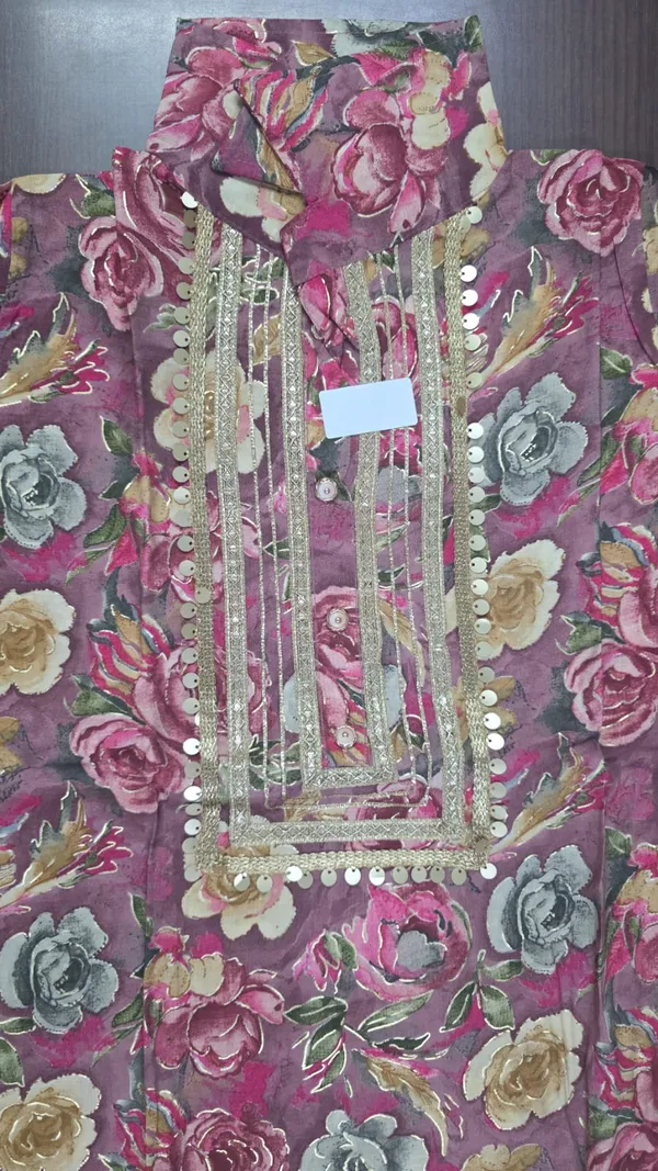 Mauve_Floral_Print_Afghani_KURTI_SALWAR_set_for_Women_&_Girls