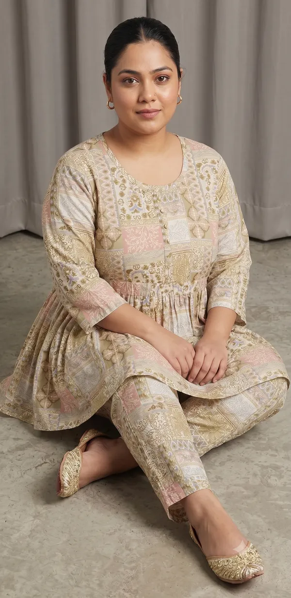 Multicolour_Printed_Flared_Co-Ord_Set_For_Women_&_Girls