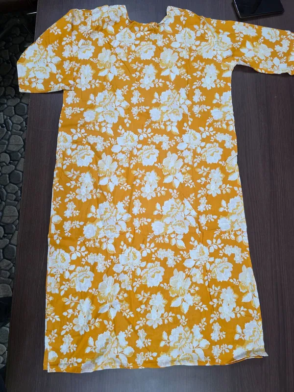 Mustard_Floral_Print_Embellished_Kurta_Pant_Dupatta_Set_for_Women_&_Girls