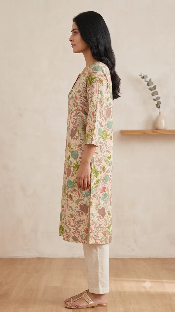 Multicolour_Printed_Kurta_For_Women_&_Girls