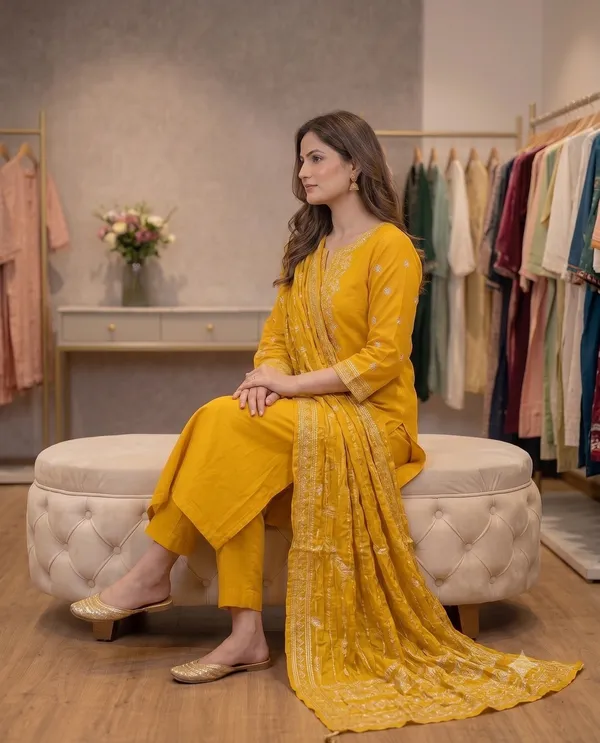 Mustard_Yellow_Straight_Embroidered_Kurta_Pant_Dupatta_Set_For_Women_&_Girls