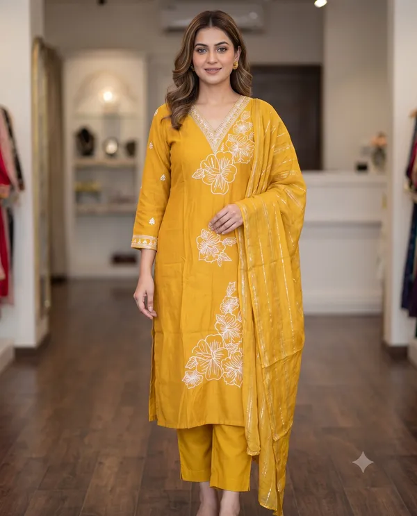 Mustard_Yellow_Straight_Embroidered_Kurta_Pant_Dupatta_Set_For_Women_&_Girls