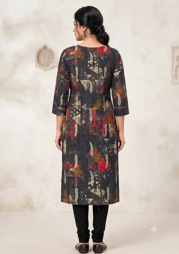 Black_Printed_Kurti_For_Women_&_Girls