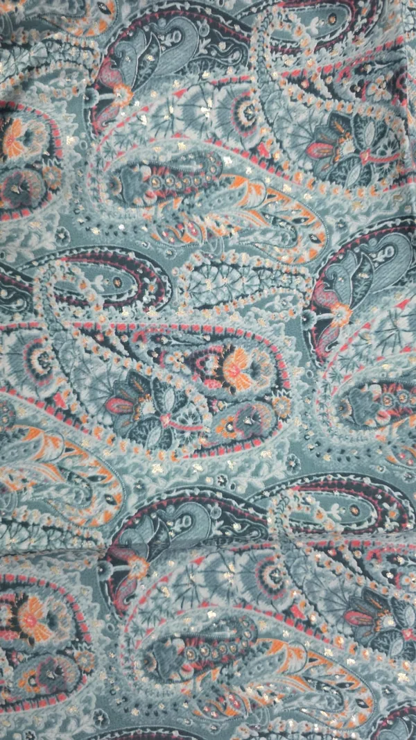 Teal_Paisley_Flared_Co-Ord_set_for_Women_&_Girls