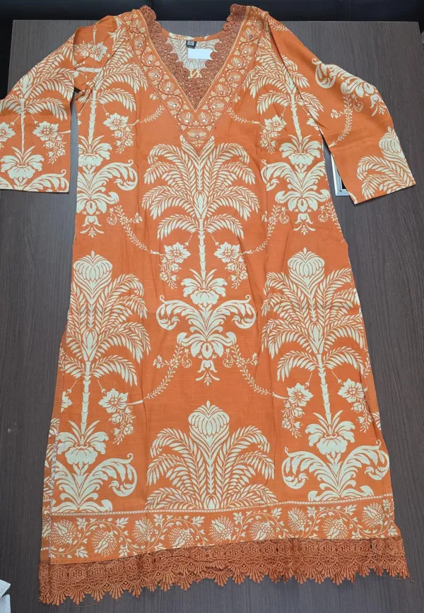 Orange_Printed_Kurta_Pant_Dupatta_Set_for_Women_&_Girls