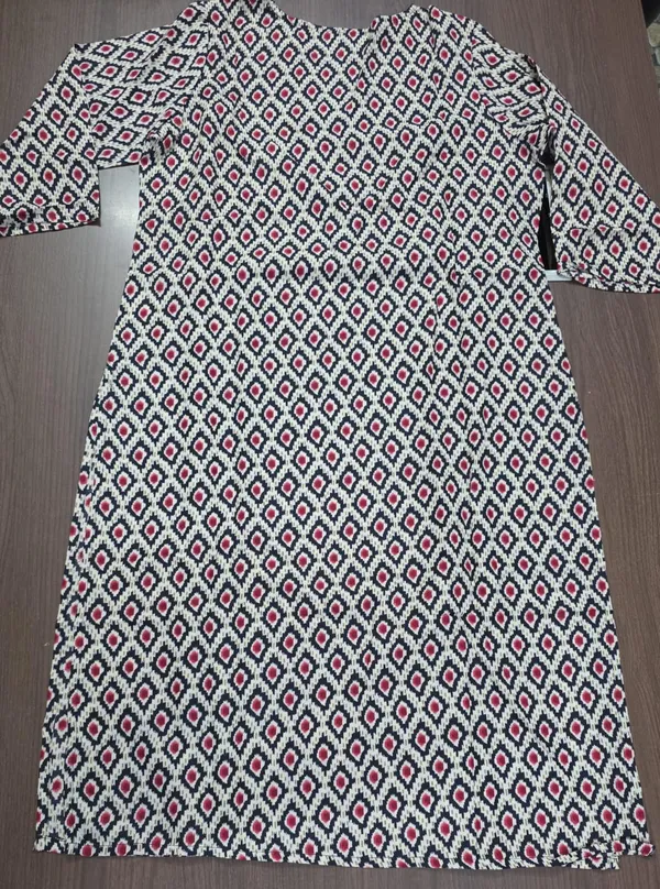 Black_Geometric_Print_Straight_Kurta_for_Women_&_Girls