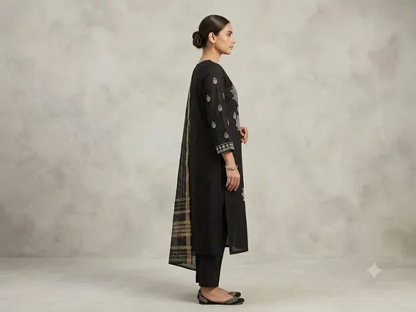 Black_Kurta_Pant_Dupatta_Set_for_Women_&_Girls