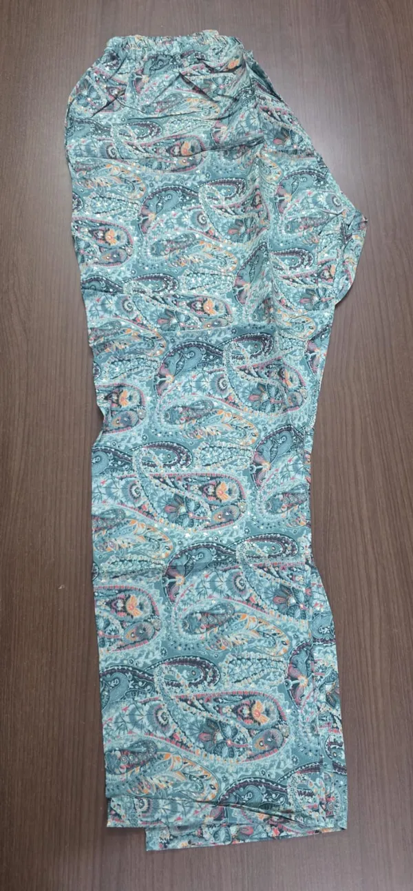 Teal_Paisley_Flared_Co-Ord_set_for_Women_&_Girls