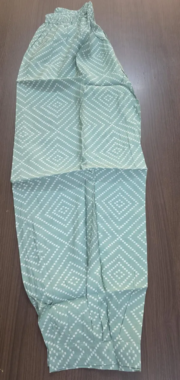 Green_Geometric_Print_Kurti_Salwar_Set_for_Women_&_Girls