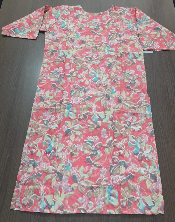 Red_Floral_Print_Straight_Kurta_Pant_set_for_Women_&_Girls