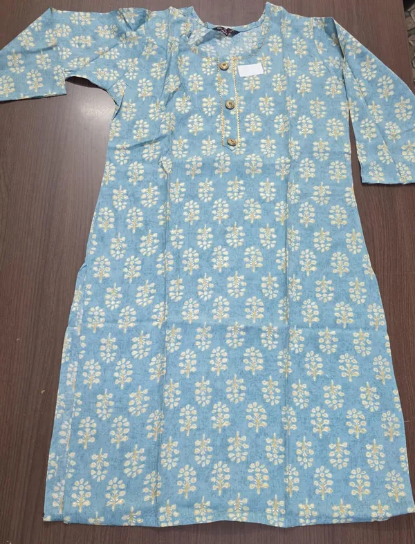 Blue_Floral_Print_Straight_Kurta_Pant_set_for_Women