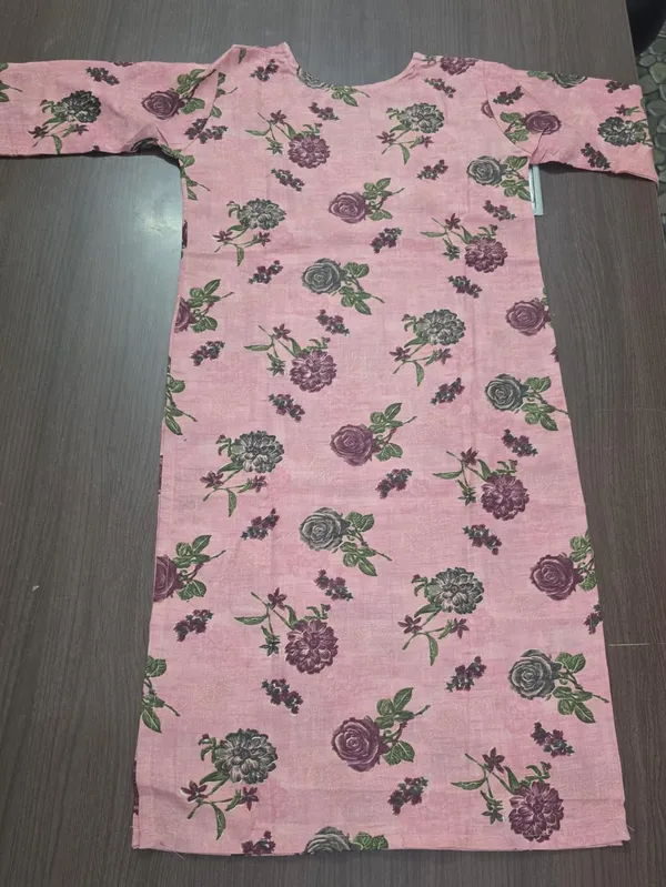 Pink_Floral_Print_Straight_Kurta_Pant_set_for_Women_&_Girls
