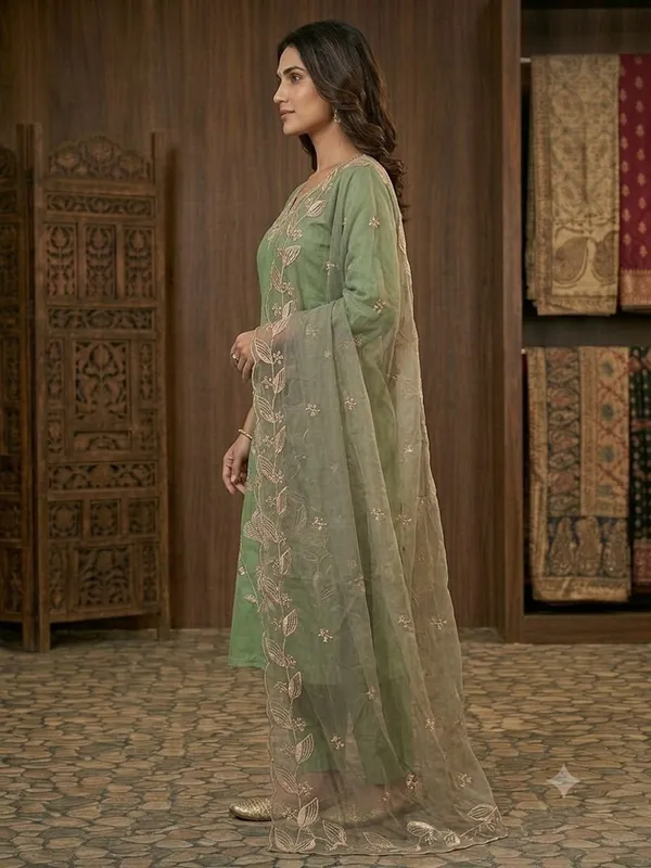 Green_Embroidered_Straight_Kurta__Pant_Dupatta_Set_for_Women_&_Girls