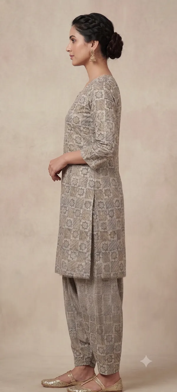 Grey_Printed_Kurta_Salwar_Set_For_Women_&_Girls