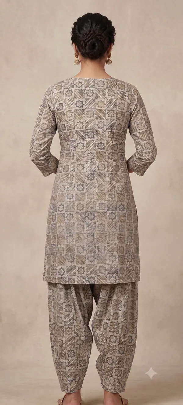 Grey_Printed_Kurta_Salwar_Set_For_Women_&_Girls