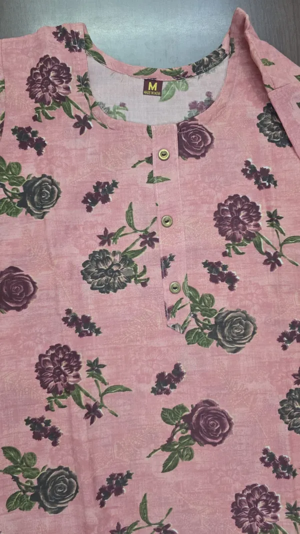 Pink_Floral_Print_Straight_Kurta_Pant_set_for_Women_&_Girls