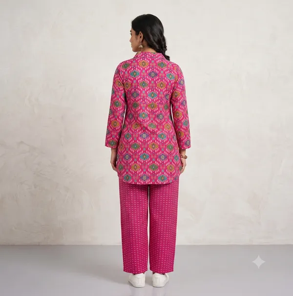 Pink_Printed_Co-Ord_Set_For_Women_&_Girls