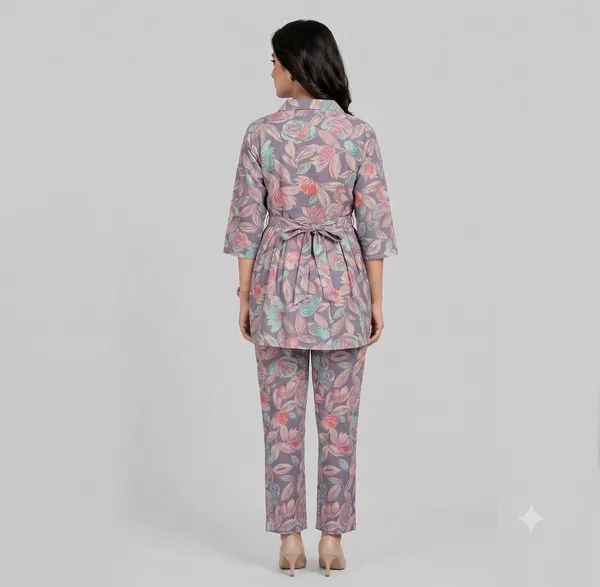 Grey_Floral_Print_Fit_Co-Ord_Set_For_Women