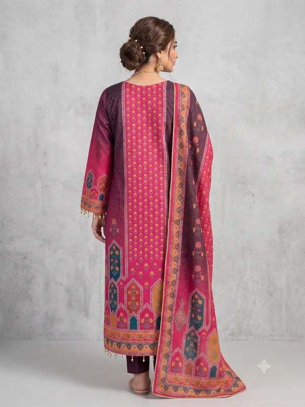 Pink_Printed_Kurta_Pant_Dupatta_Set_For_Women_&_Girls