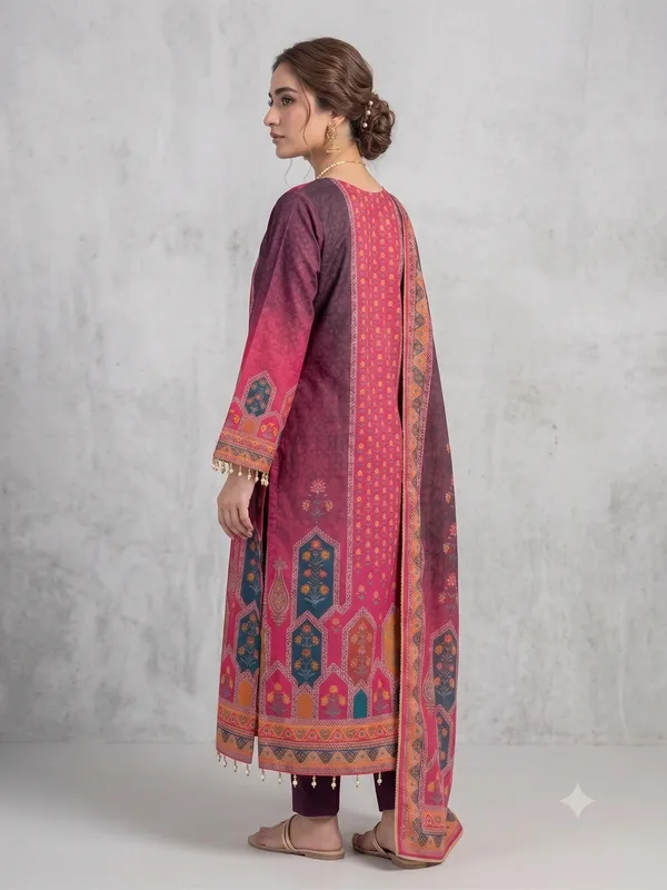 Pink_Printed_Kurta_Pant_Dupatta_Set_For_Women_&_Girls