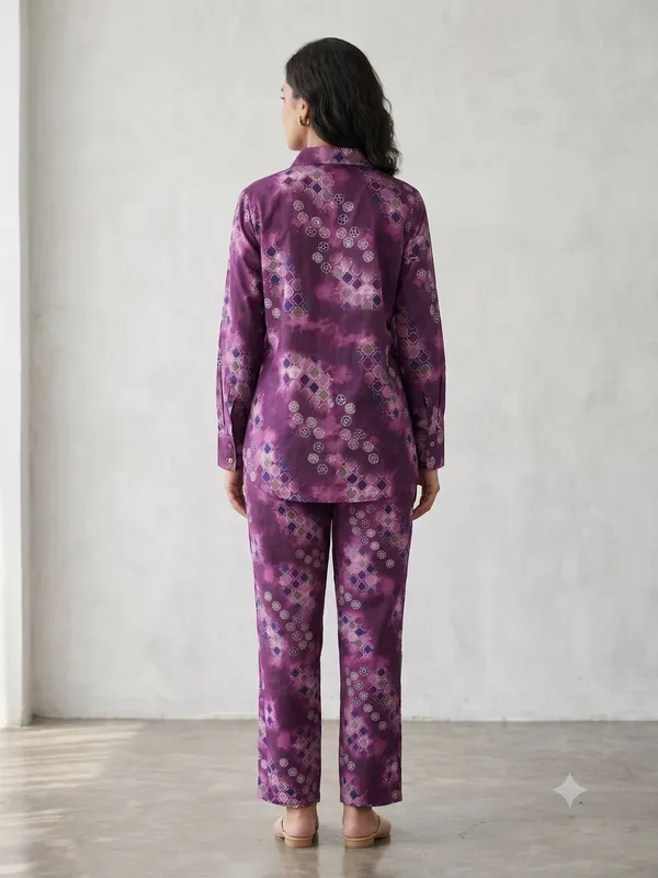 Purple_Printed_Co-Ord_Set_For_Women_&_Girls