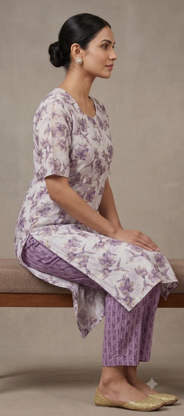 Mint_Floral_Straight_Kurta_Pant_Set_For_Women_&_Girls
