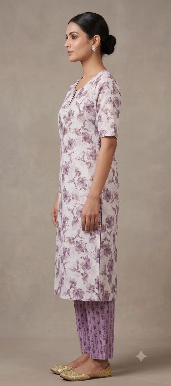 Mint_Floral_Straight_Kurta_Pant_Set_For_Women_&_Girls