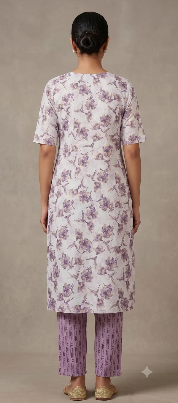 Mint_Floral_Straight_Kurta_Pant_Set_For_Women_&_Girls