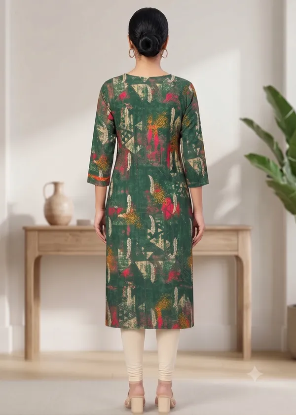 Green_Printed_Straight_Kurta_For_Women_&_Girls