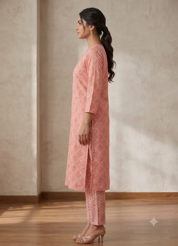 Pink_Printed_Straight_Kurta_Pant_Set_For_Women_&_Girls