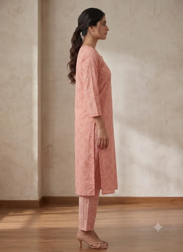 Pink_Printed_Straight_Kurta_Pant_Set_For_Women_&_Girls