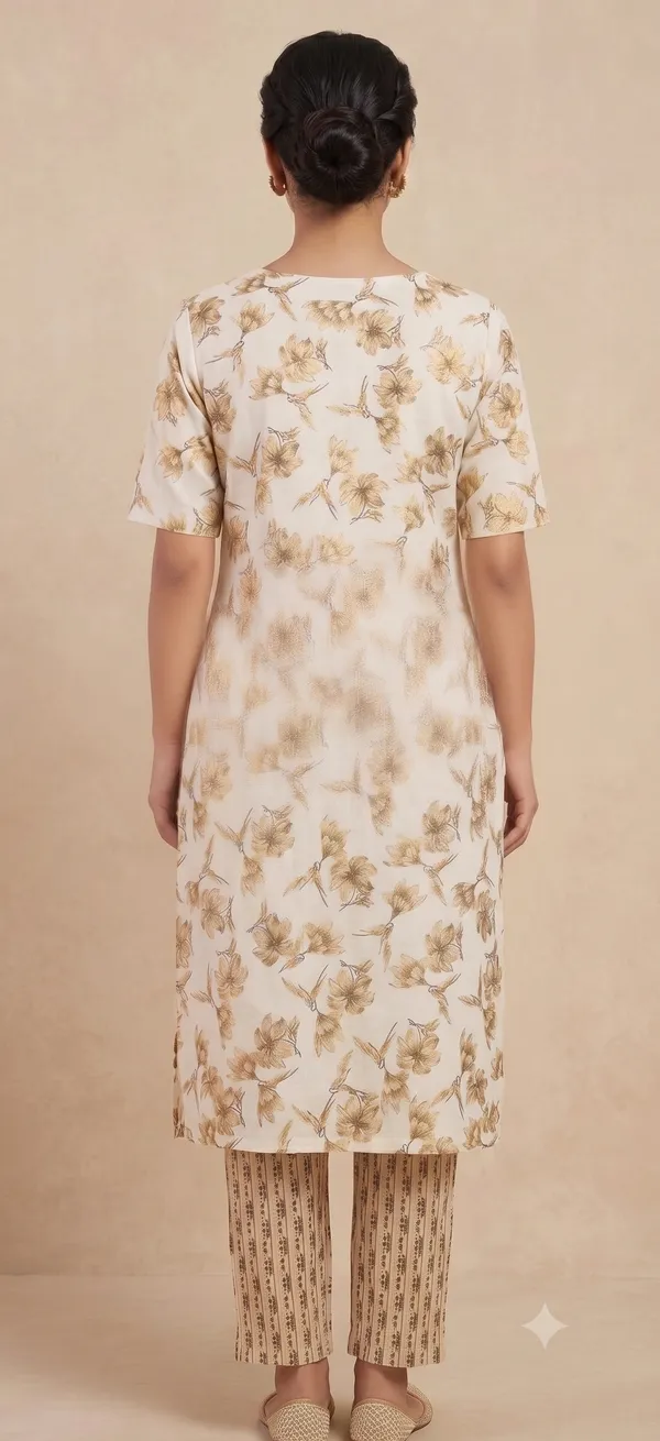 Off_White_Cotton_Straight_Kurti_Pant_Set_For_Women