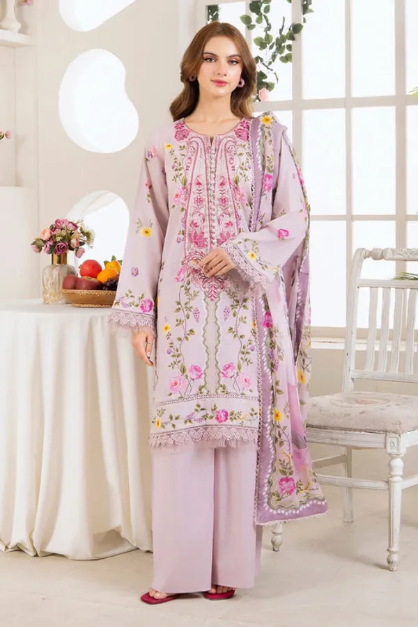 Lavender_Floral_Print_Three-Piece_Suit_Set_for_Women